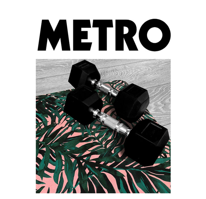 Charlotte Jades Botanical Palm Gym Mat featured in Metro