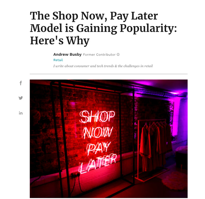 Forbes Magazine Features Charlotte Jade In Klarna Interview