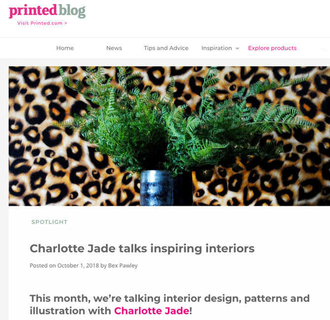 Printed.com Interview With Charlotte Jade