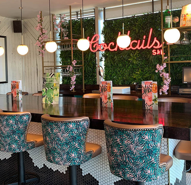 Charlotte Jade Luxury Fabrics, Slug & Lettuce