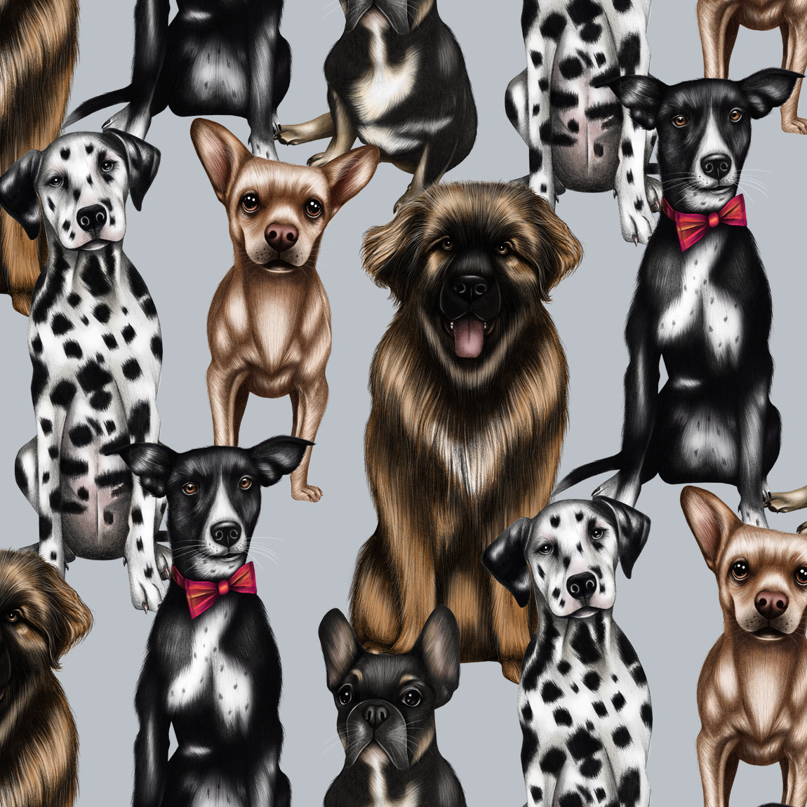 Charlotte Jade Collaborates With Wild At Heart Foundation on bespoke hand drawn design all inspired by dogs