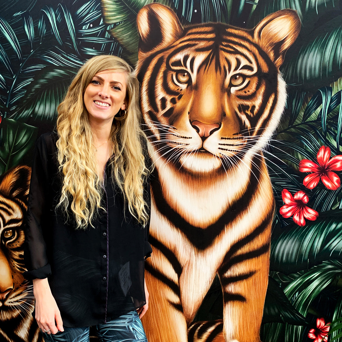 Charlotte Jade Launches Tiger Territory Wall Mural at Decorex 2019