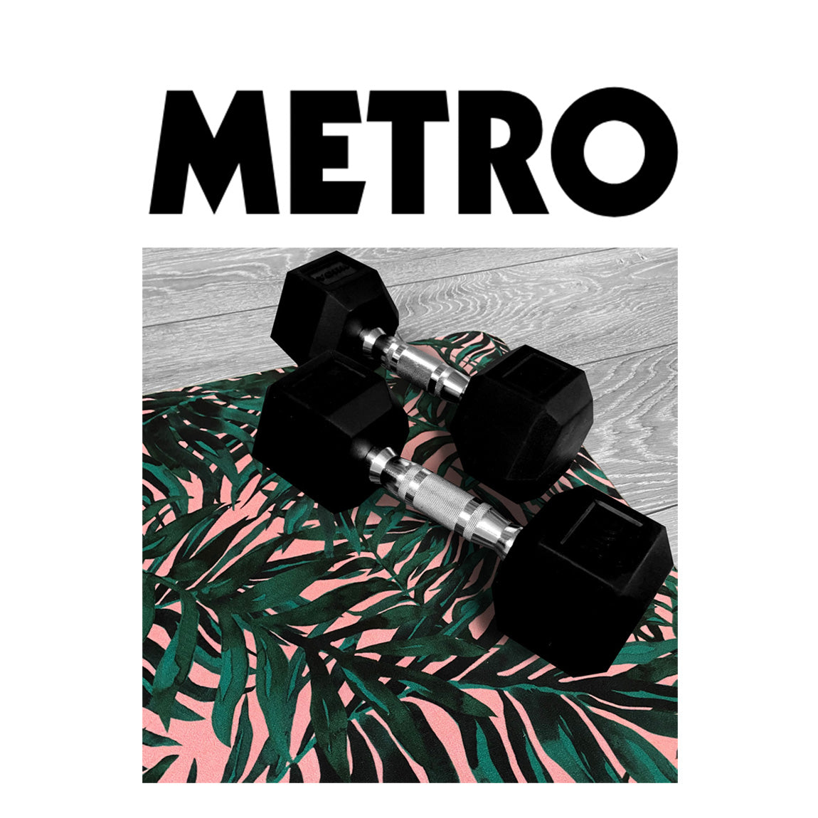 Charlotte Jades Botanical Palm Gym Mat featured in Metro