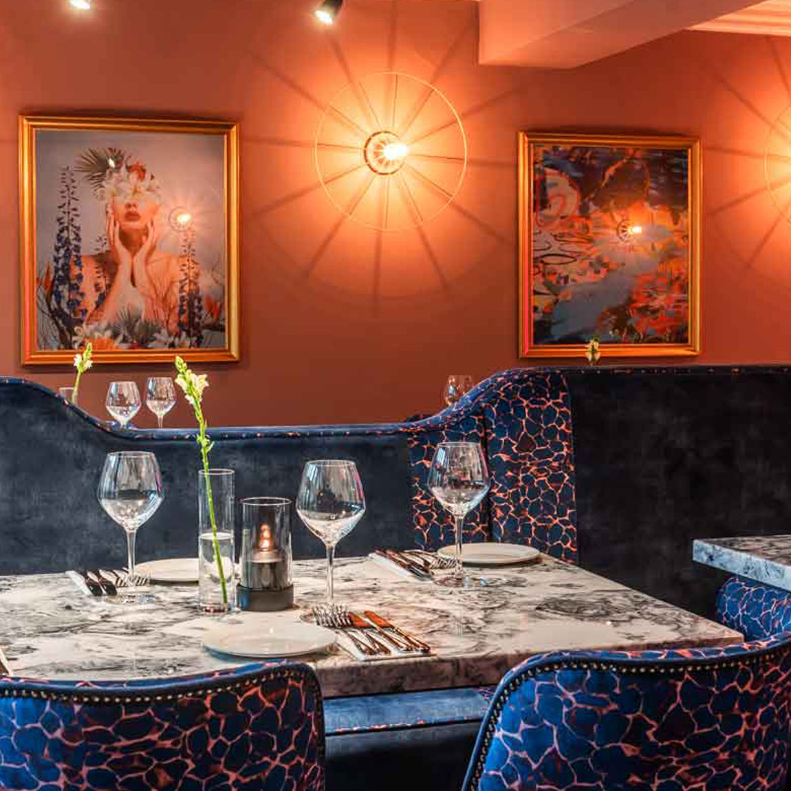 Charlotte Jade Giraffe Print Velvet