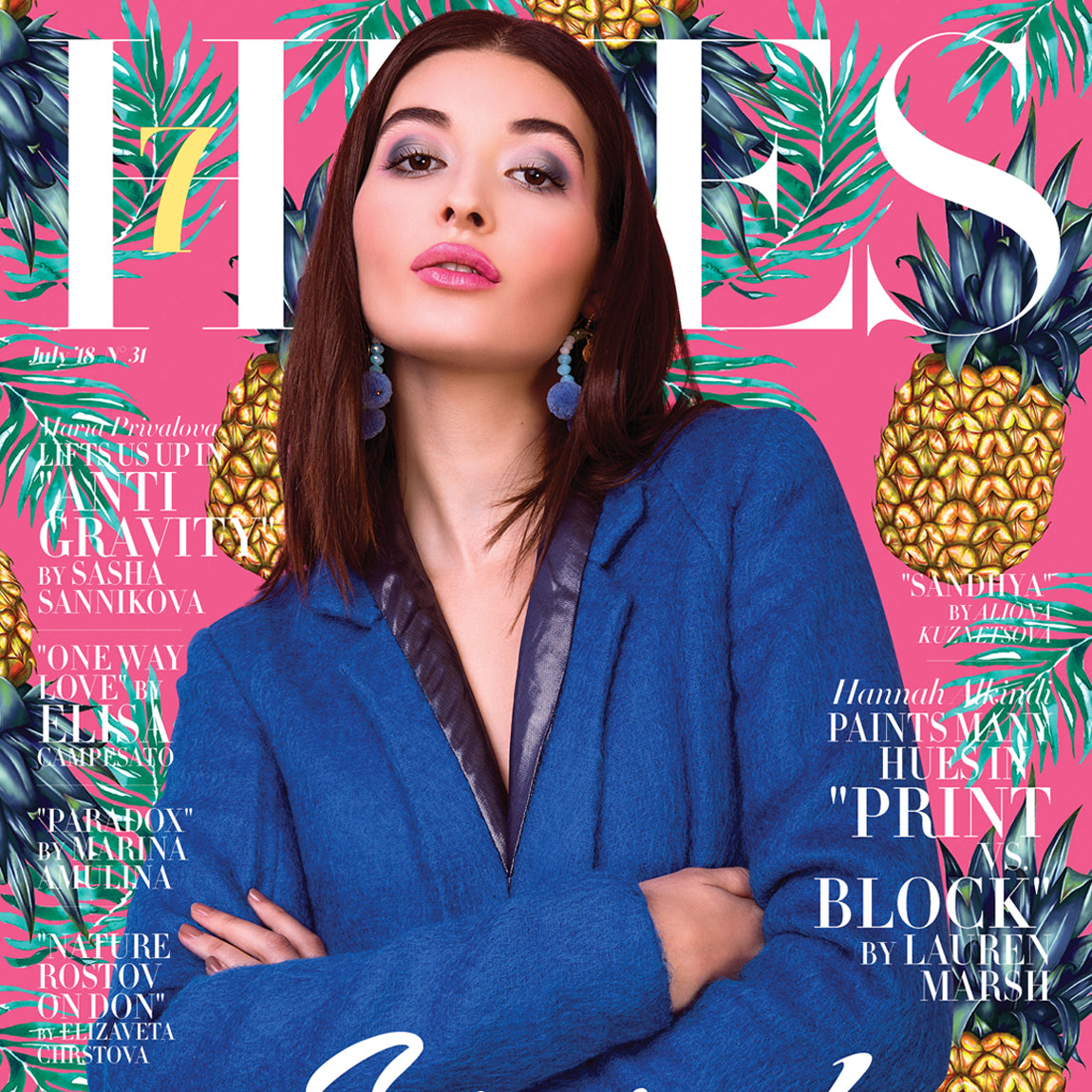 Hues Magazine Uses Charlotte Jade Wallpaper For Photoshoot