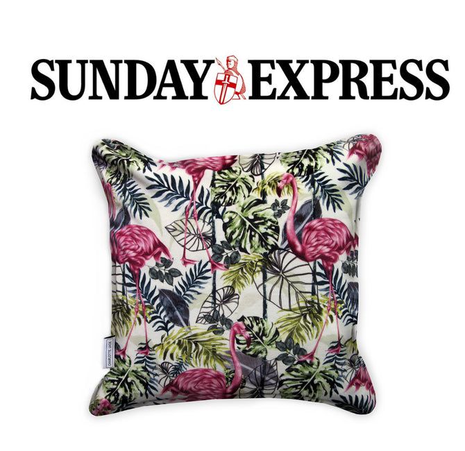 S Magazine Features Charlotte Jade Luxury Tropical Flora Cushions