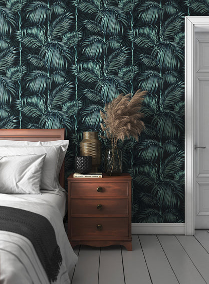 Charlotte Jade Luxury Balearic Palm Hand drawn Wallpaper