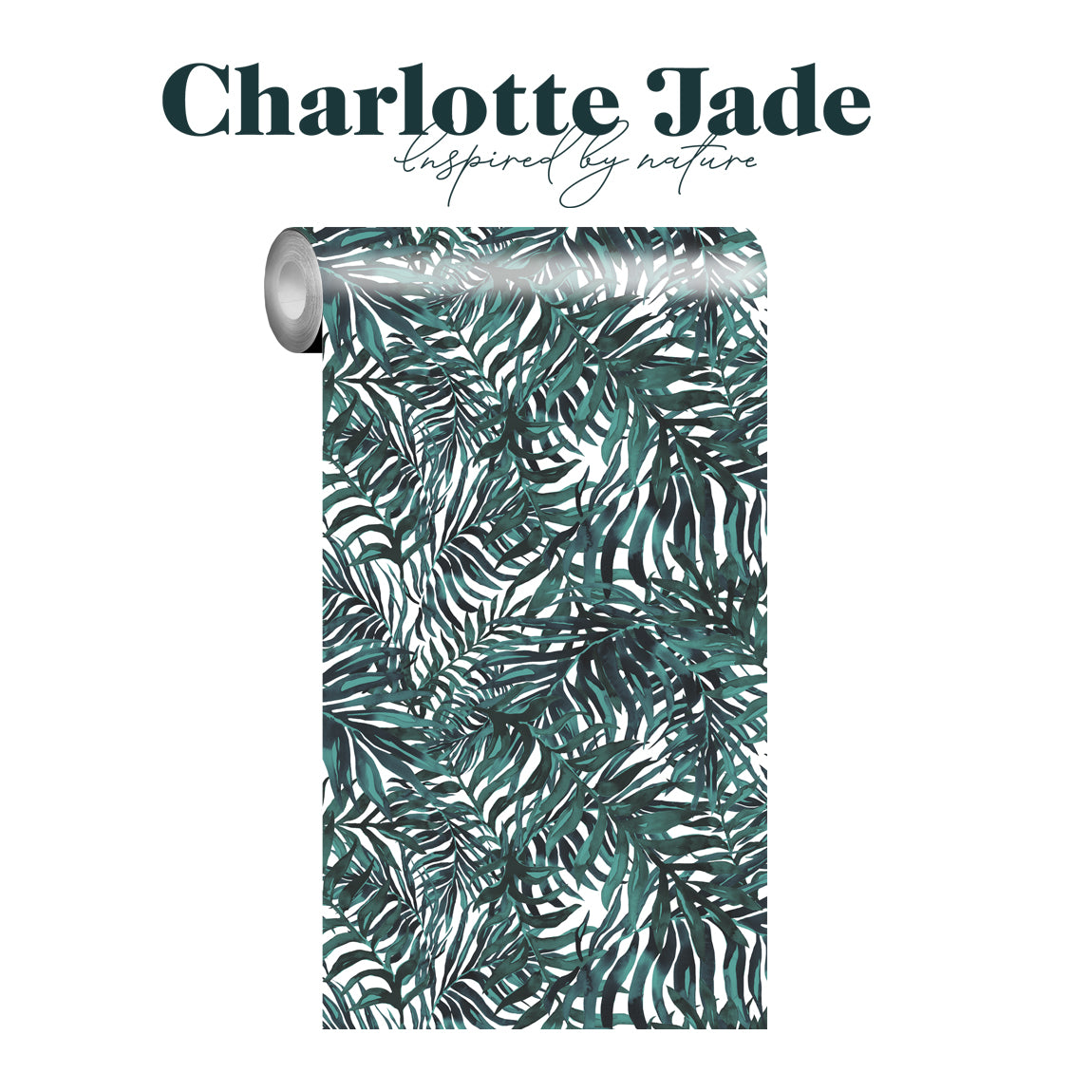 Charlotte Jade Luxury, Hand Drawn, Bespoke Botanical Palm Wallpaper