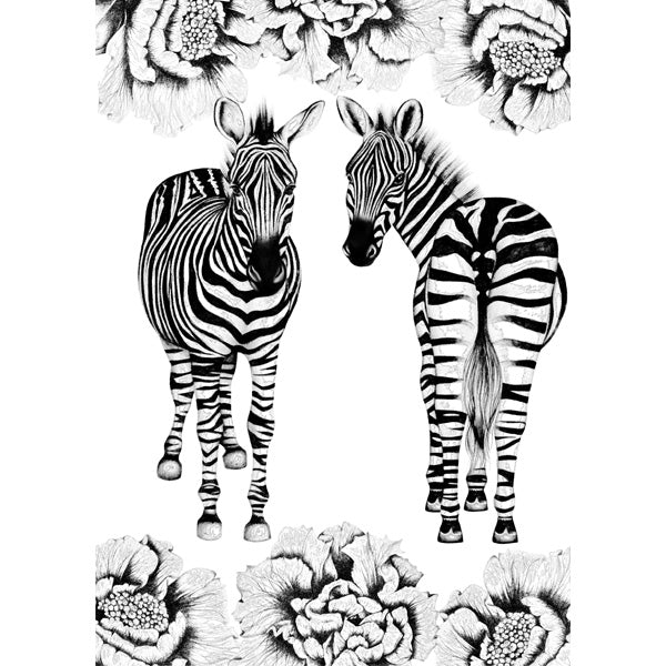 ZEBRA COLOURING PAGE