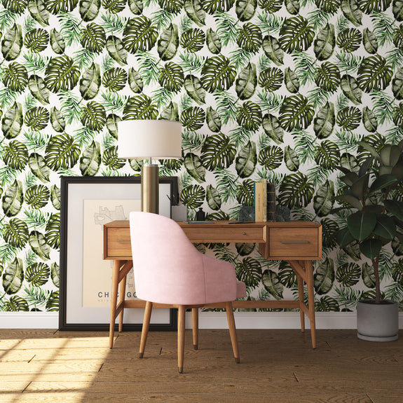 Charlotte Jade Luxury, Hand Drawn, Bespoke Hybrid Flora Wallpaper