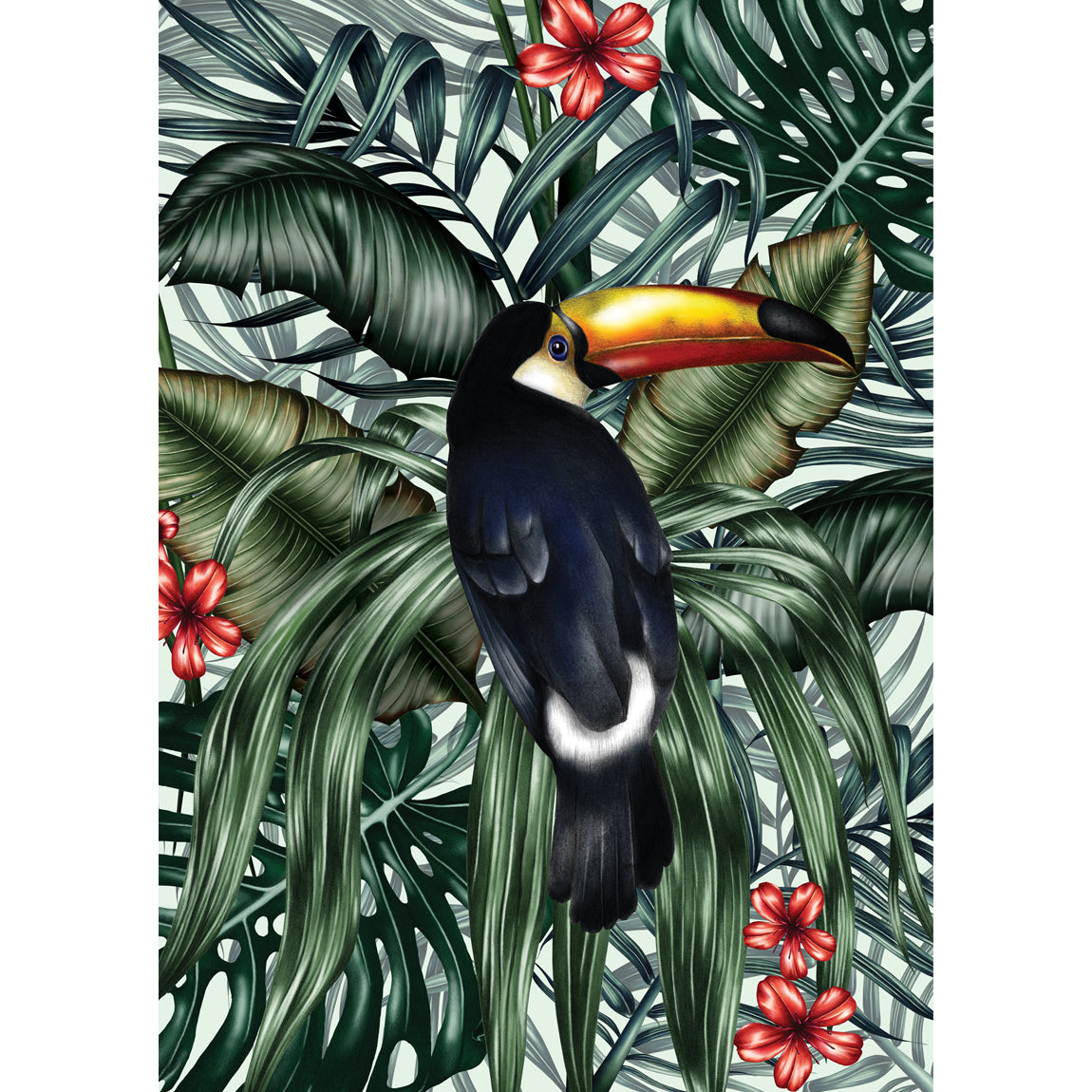 Charlotte Jade, Luxury Hand Drawn Toucan Art Print